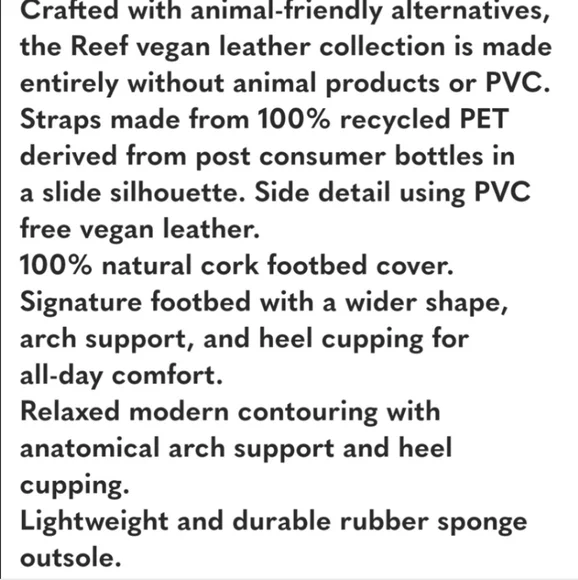 Reef Cushion Vista Thread Cork Slides 6 - Picture 7 of 7